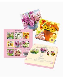 8 Floral Note Cards in Box