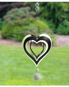 Country Living Heart Metal Wind Spinner