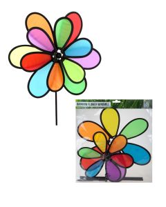 2 Tier Rainbow Flower Windmill