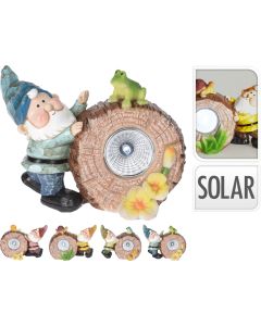 Solar Gnome with Log