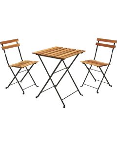 Wood Table & Chair Bistro Set